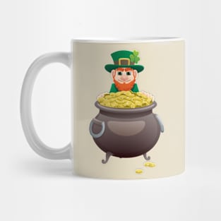 Leprechaun and Pot of Gold Mug